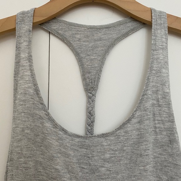 Grey roped back workout top - Picture 2 of 3